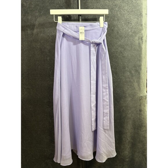 Ann Taylor Dresses & Skirts - Ann Taylor Women's Purple Belted Long Skirt Sz 6